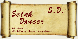 Selak Dancer vizit kartica
